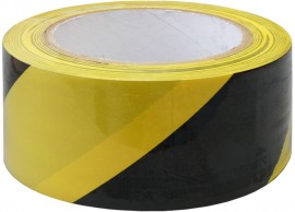 Adhesive Hazard Warning Tape - Yellow/Black