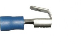 Blue Piggy-back 6.3mm (crimps terminals)