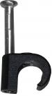 Round Cable Clip Black - 10-13mm 