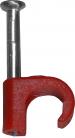 Round Cable Clip Red - 7-9mm 